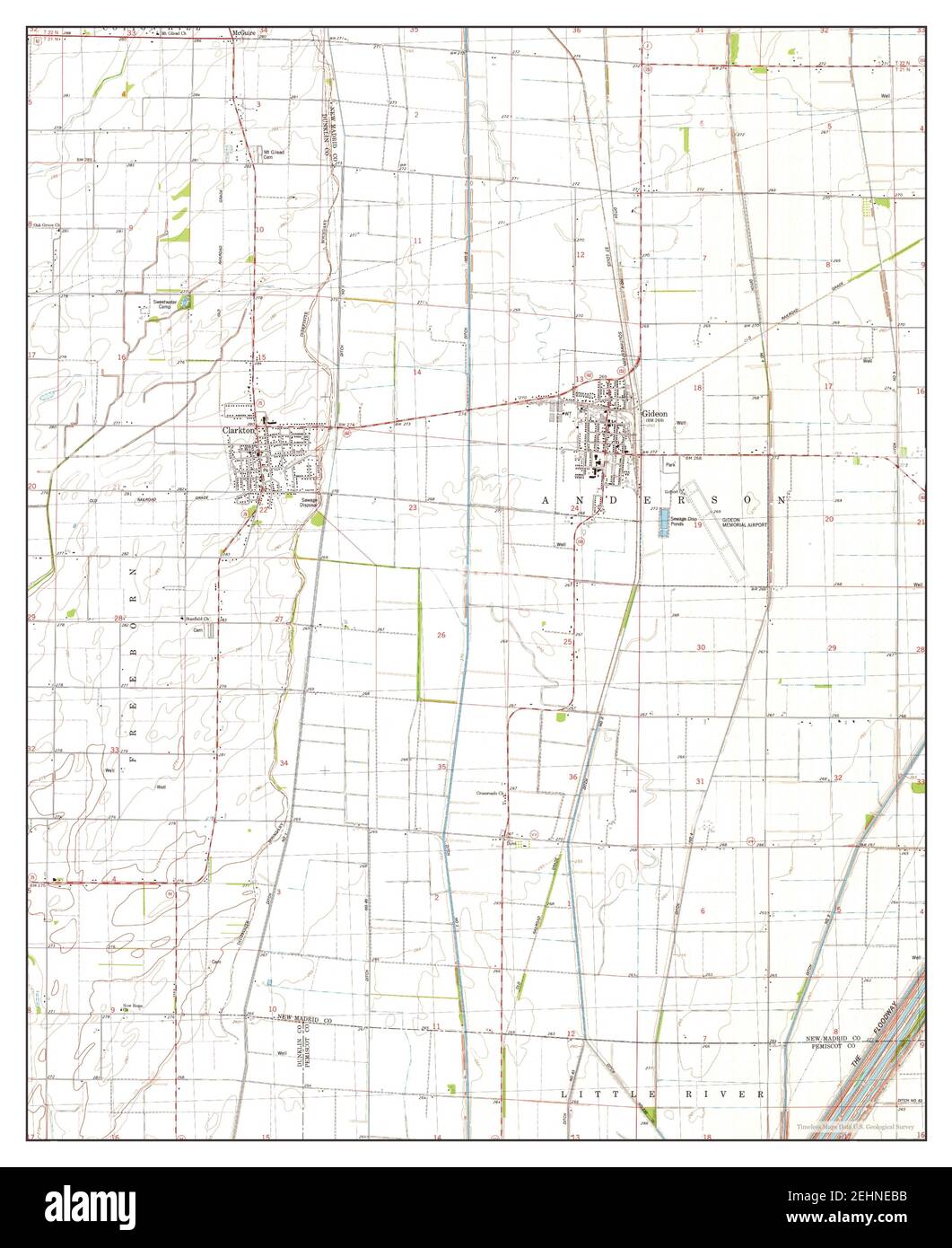 Gideon missouri map Cut Out Stock Images & Pictures Alamy