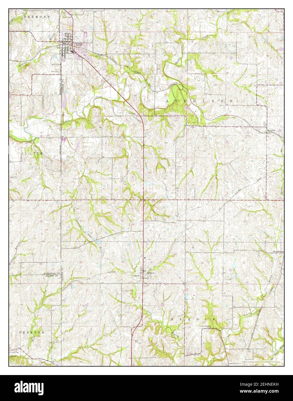 Map of gower missouri hires stock photography and images Alamy