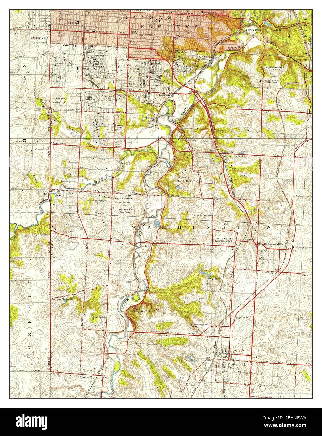 Grandview missouri map hires stock photography and images Alamy