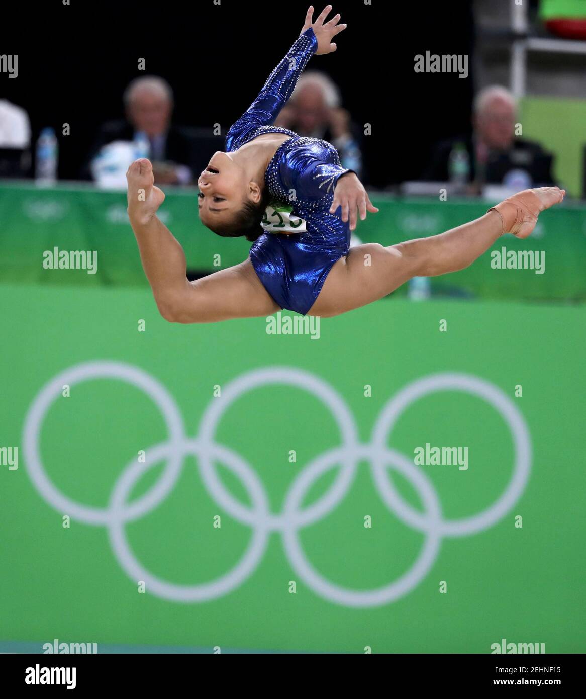 2016 Rio Olympics - Artistic Gymnastics - Final - Women's Team Final - Rio Olympic Arena - Rio de Janeiro, Brazil - 09/08/2016.   Flavia Saraiva (BRA) of Brazil competes on the floor exercise. REUTERS/Damir Sagolj  FOR EDITORIAL USE ONLY. NOT FOR SALE FOR MARKETING OR ADVERTISING CAMPAIGNS.   Picture Supplied by Action Images Stock Photo