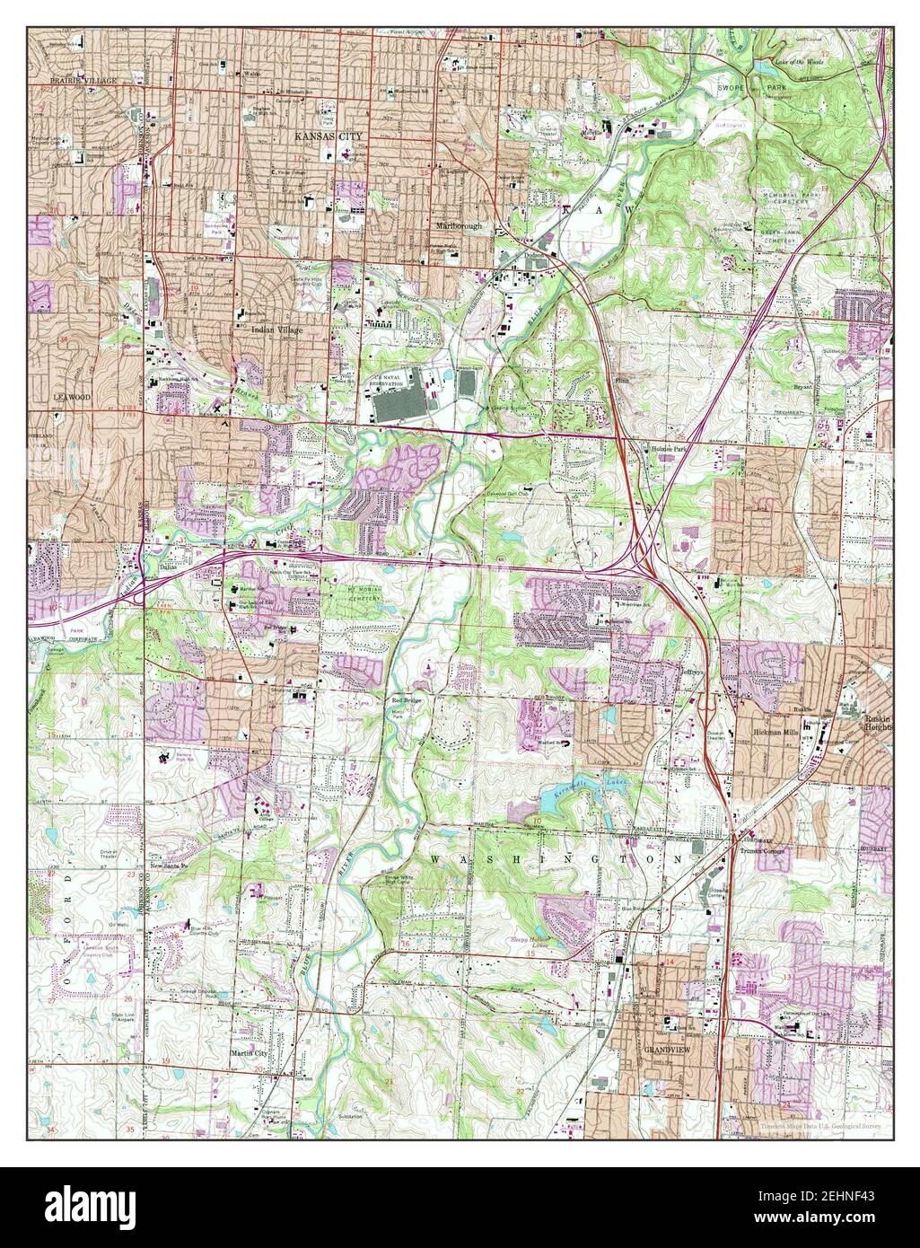 Map of grandview missouri hires stock photography and images Alamy