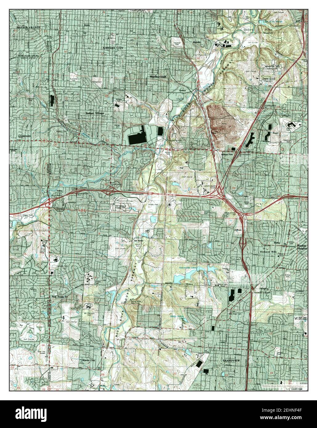 Map of grandview missouri hires stock photography and images Alamy