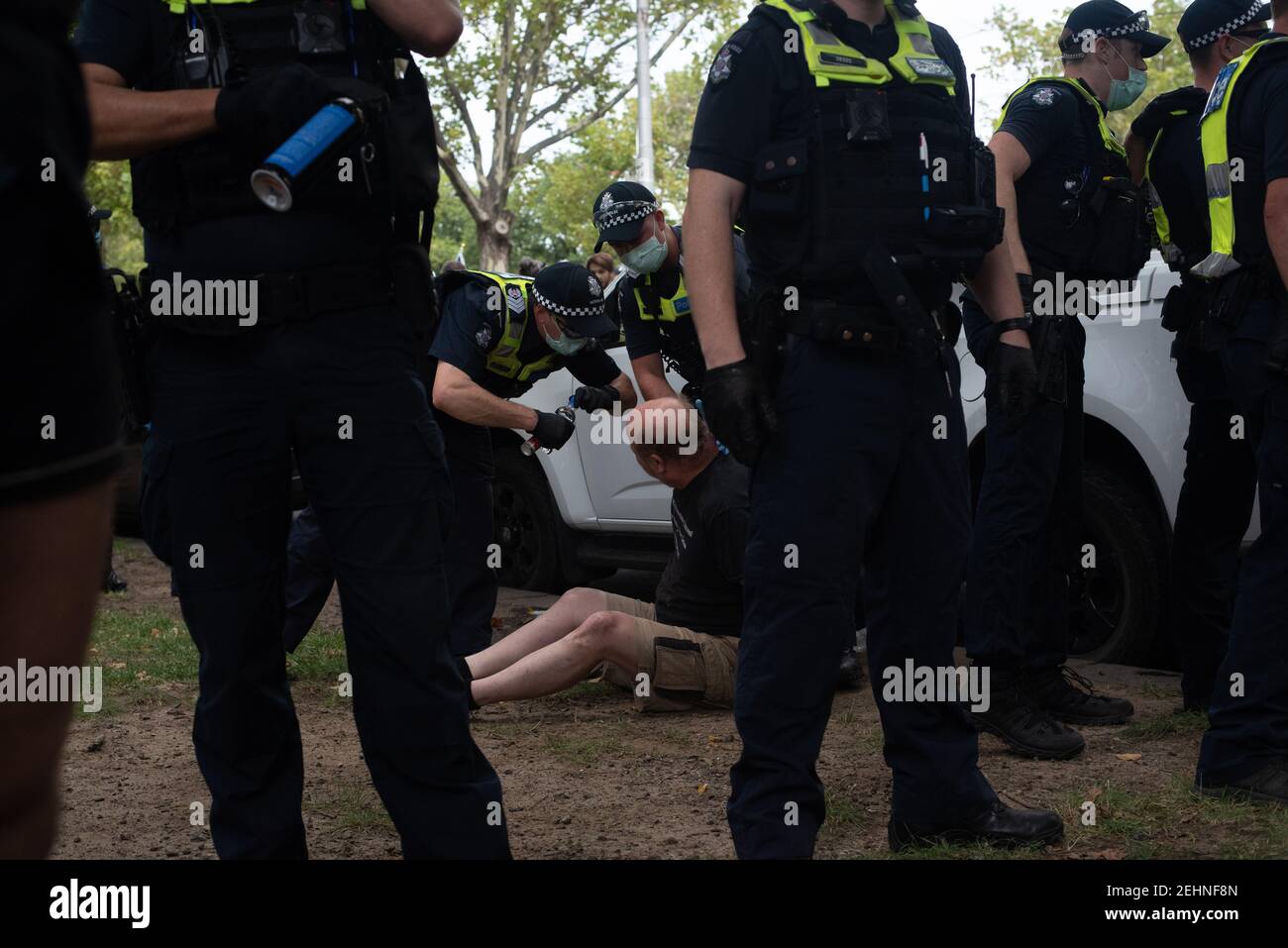 Pepper sprayed man hires stock photography and images Alamy