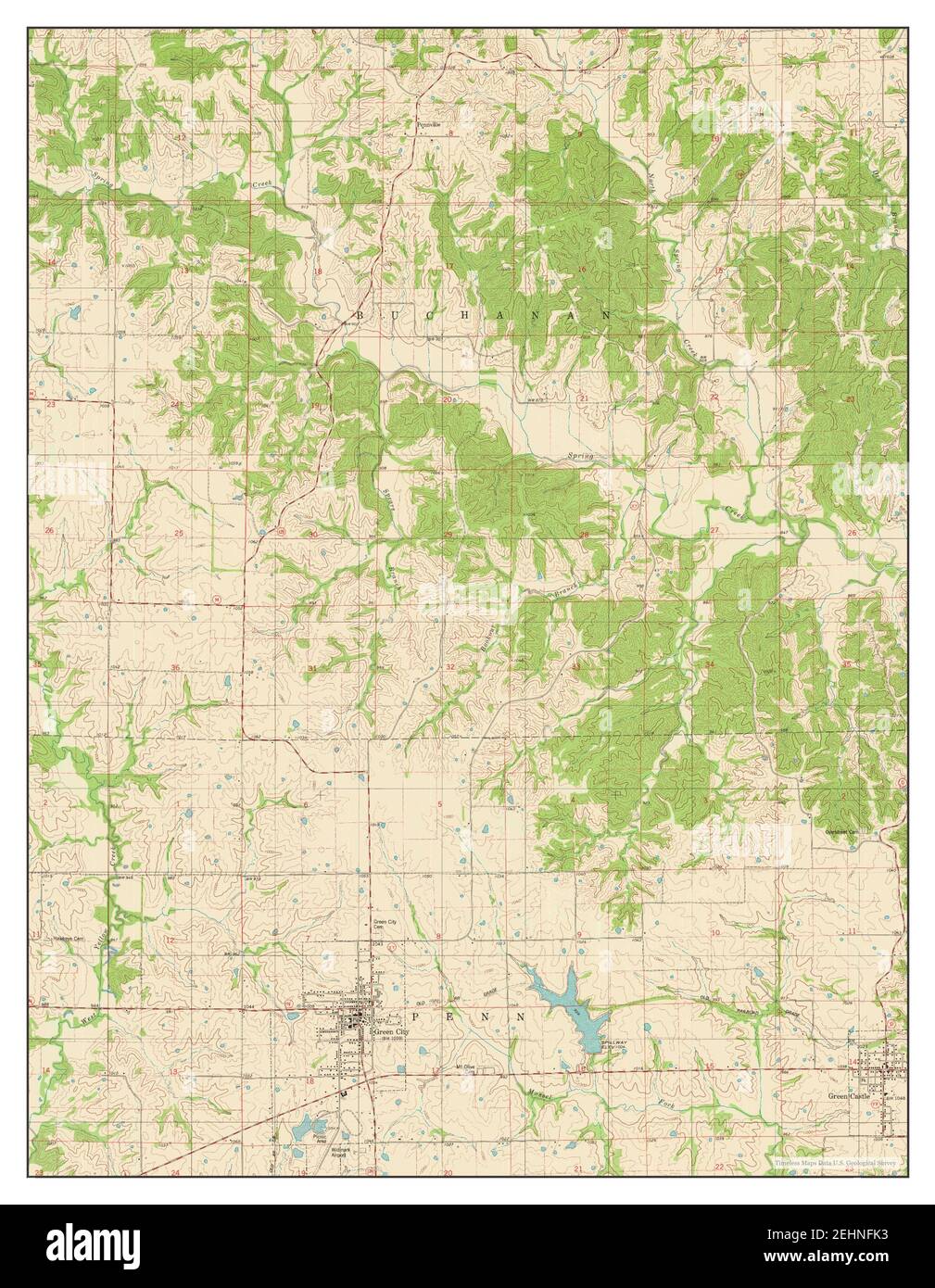 Green City, Missouri, map 1979, 124000, United States of America by