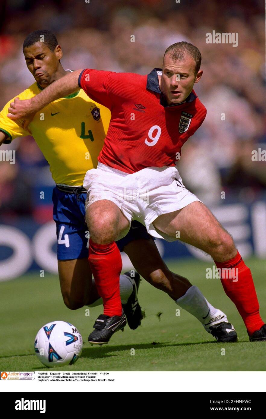 Football England v Brazil , International Friendly , 27/5/00