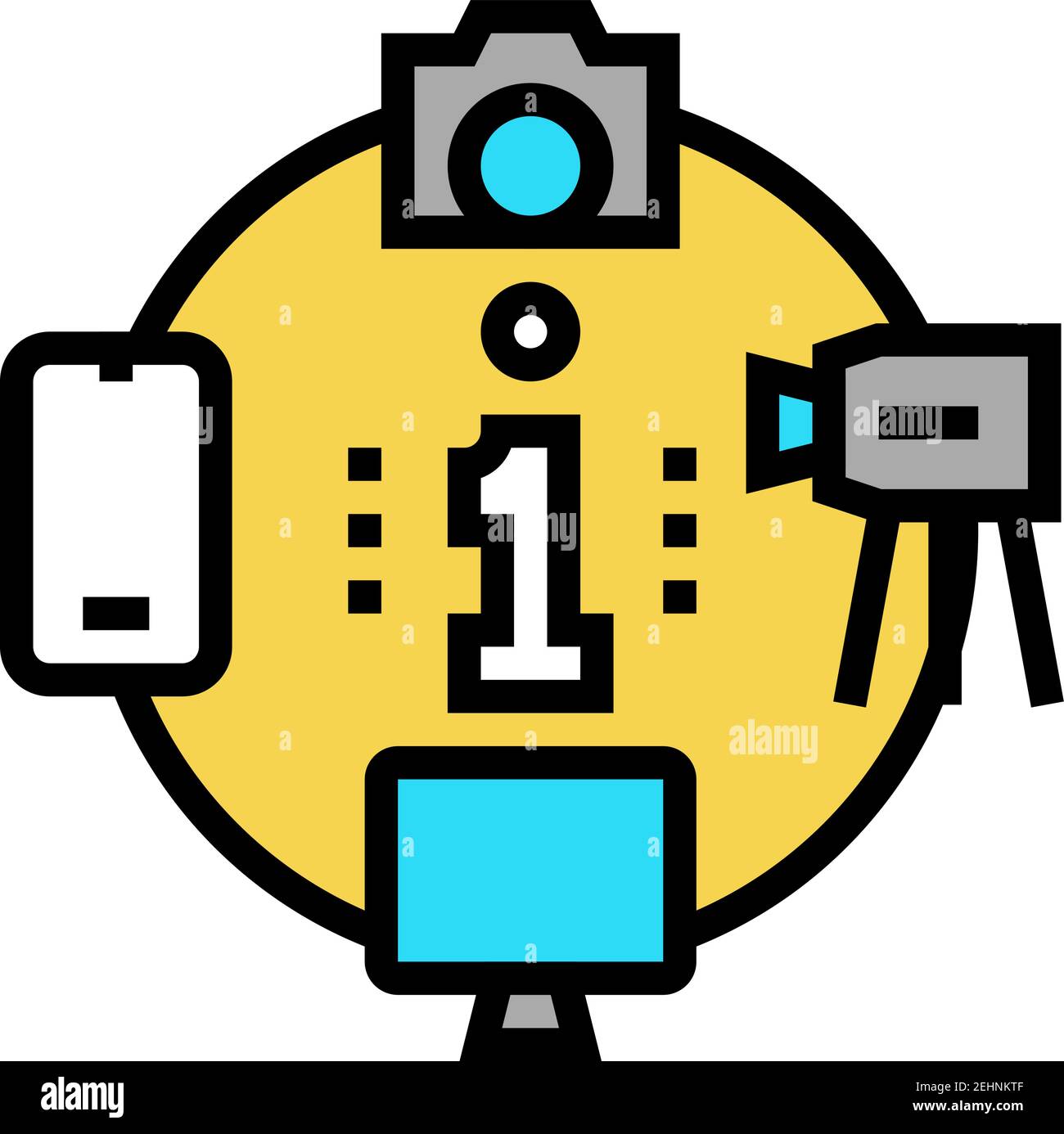 mass media color icon vector illustration Stock Vector Image & Art - Alamy