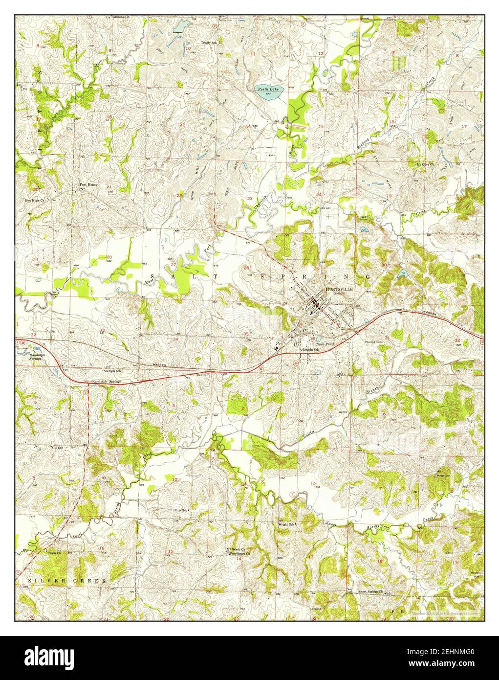 Vintage map of huntsville Cut Out Stock Images & Pictures Alamy