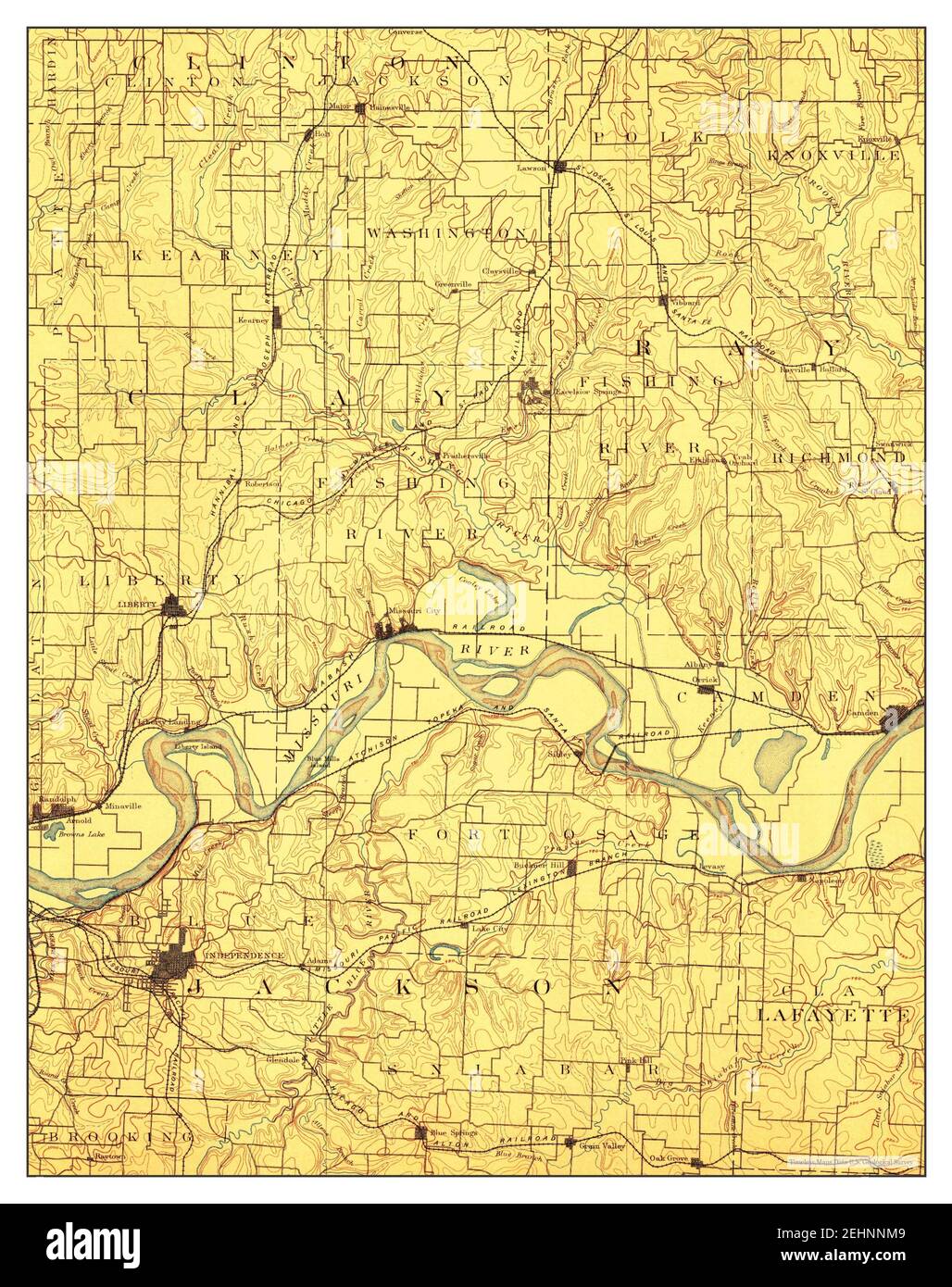 Independence missouri map hi-res stock photography and images - Alamy