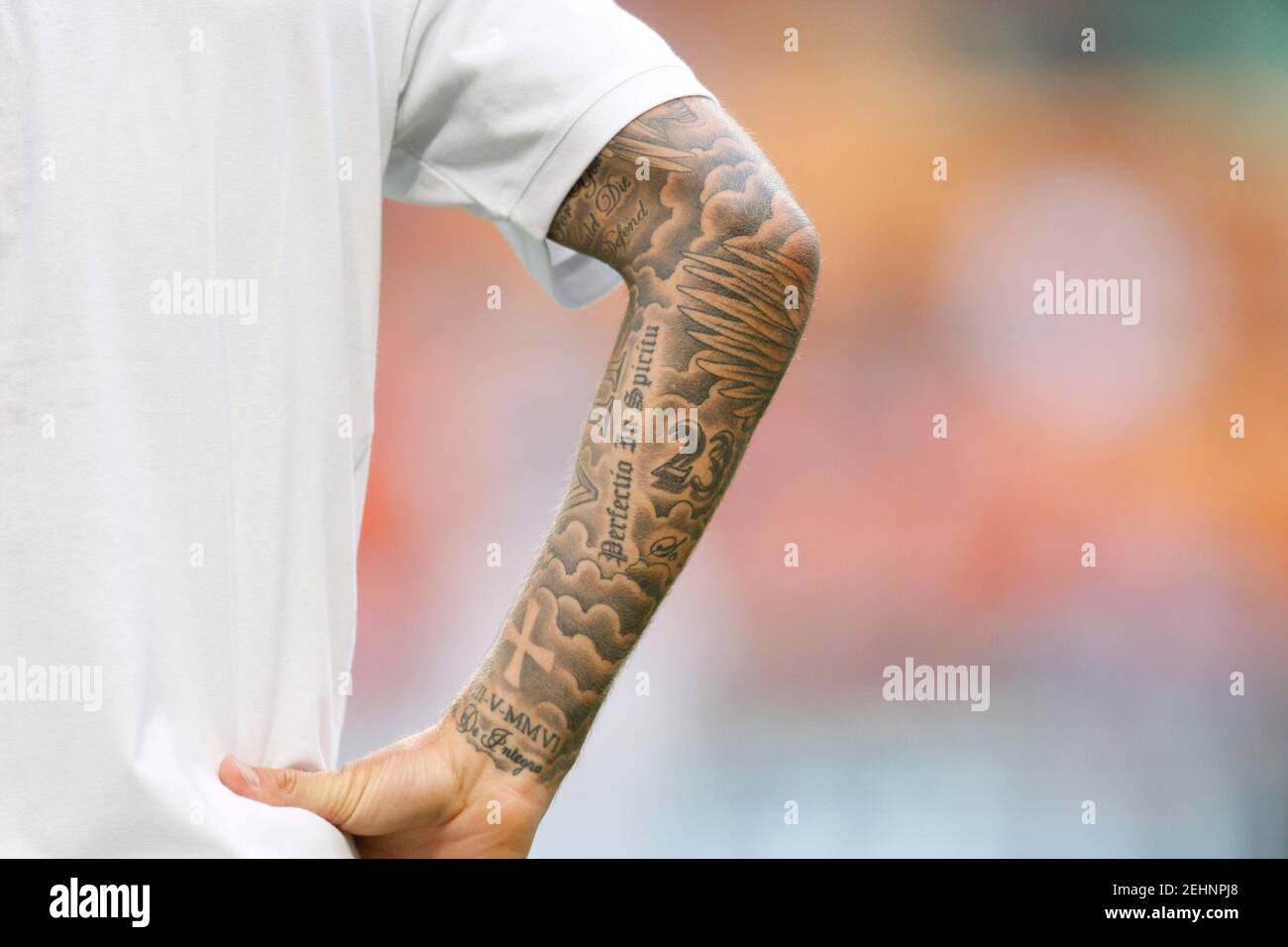 David beckham tattoo hi-res stock photography and images - Alamy