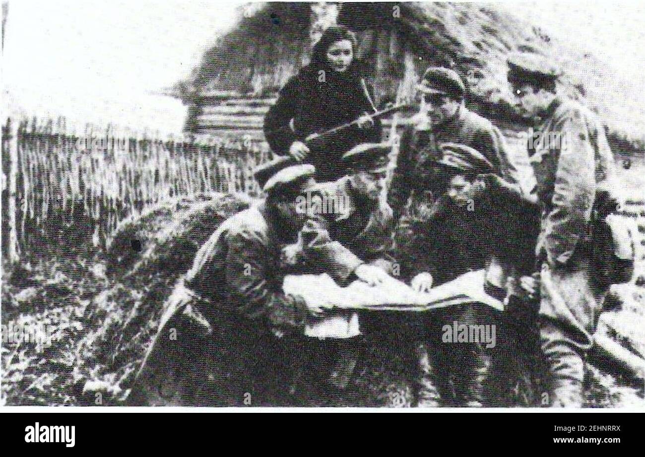 Partigiani sovietici. Stock Photo