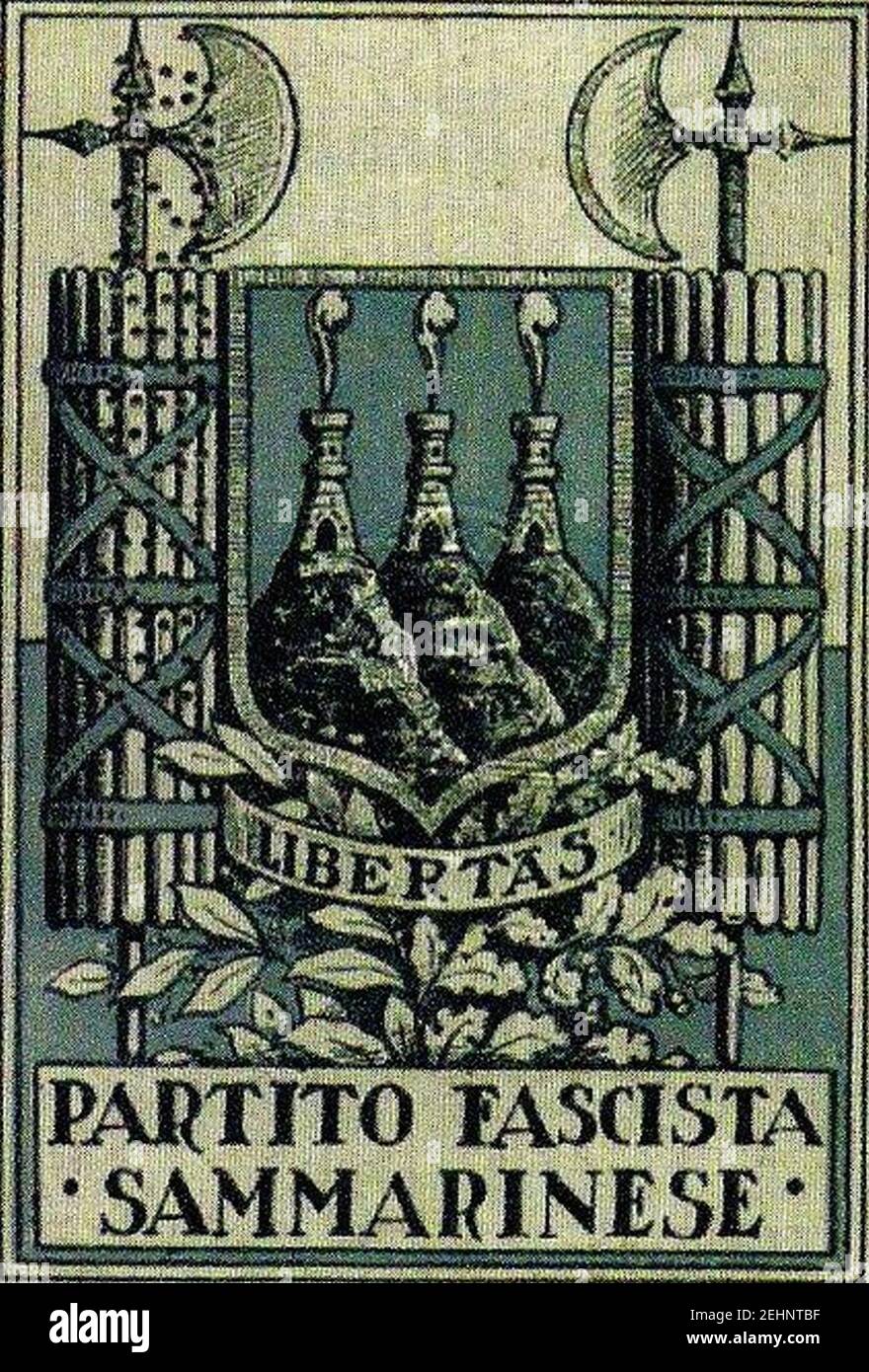 Partito Fascista Sammarinese Stock Photo Alamy