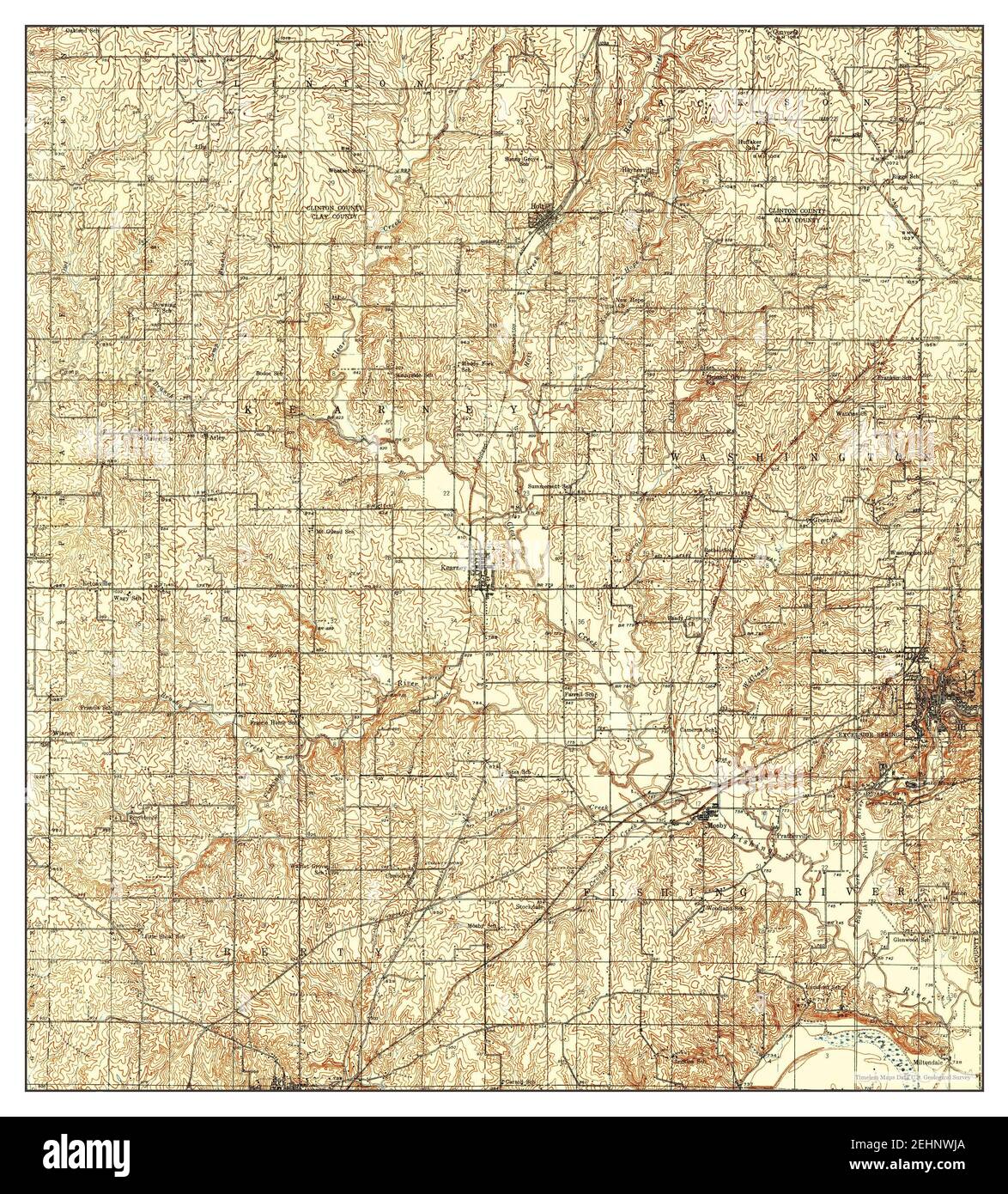 Map of kearney missouri hires stock photography and images Alamy