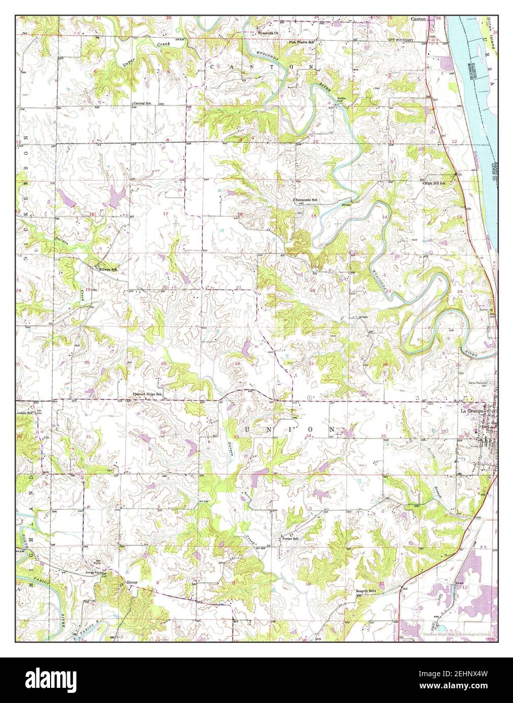 1950 missouri road map hires stock photography and images Alamy