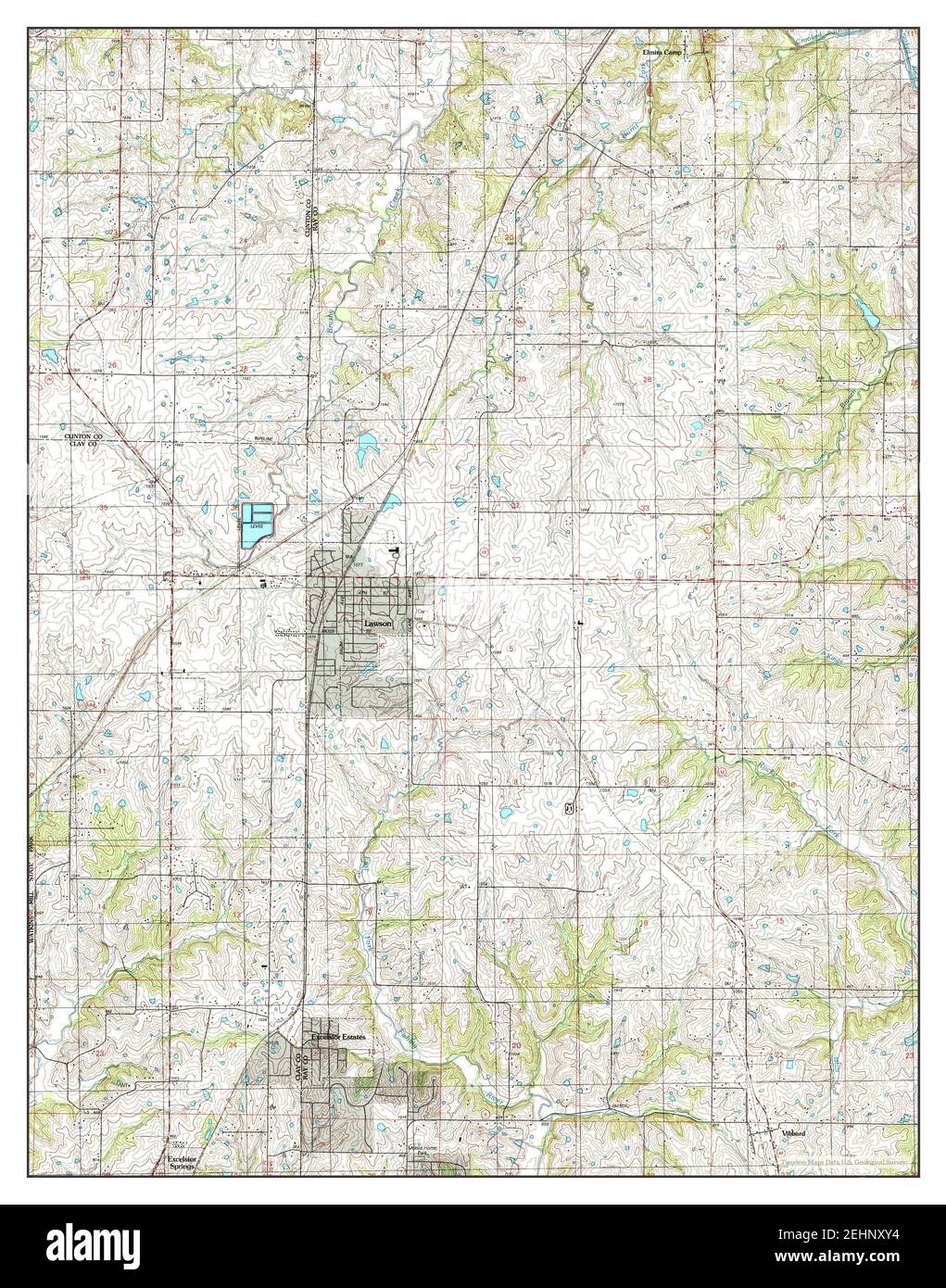Lawson, Missouri, map 1990, 124000, United States of America by