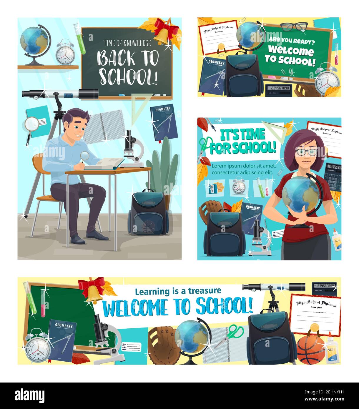 Student teacher in biology Stock Vector Images - Alamy