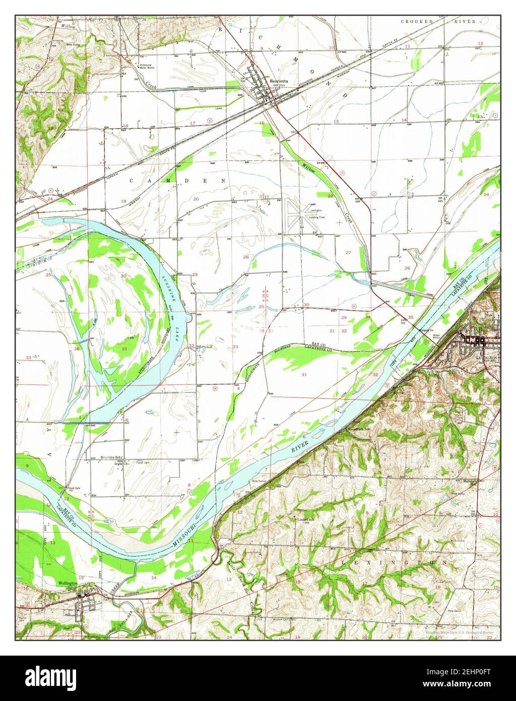 Map of lexington missouri hires stock photography and images Alamy