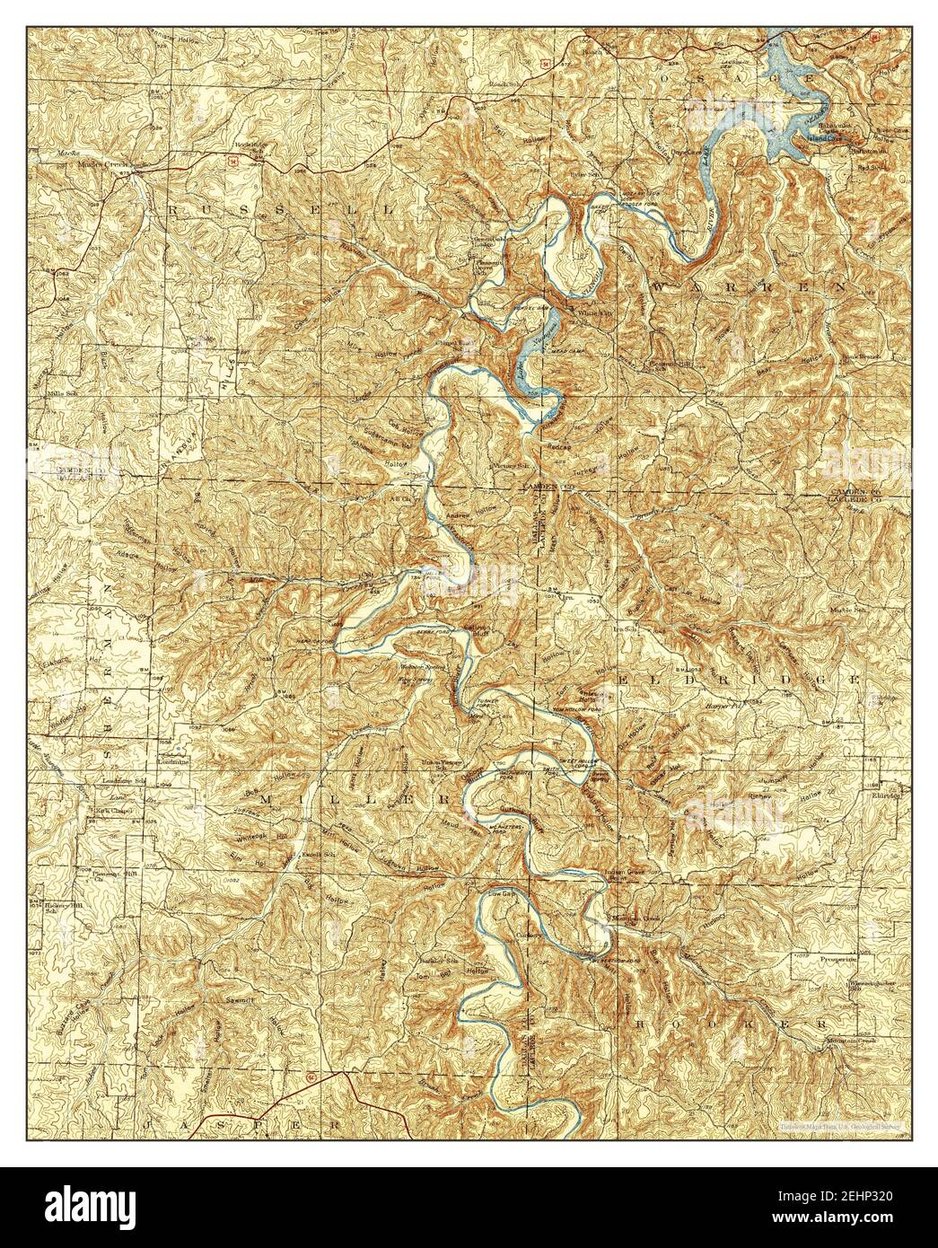 Macks creek map hires stock photography and images Alamy