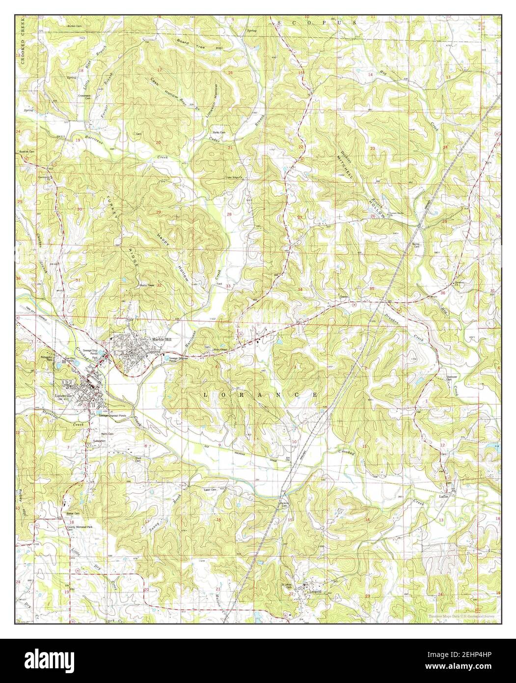 Marble Hill, Missouri, map 1980, 124000, United States of America by
