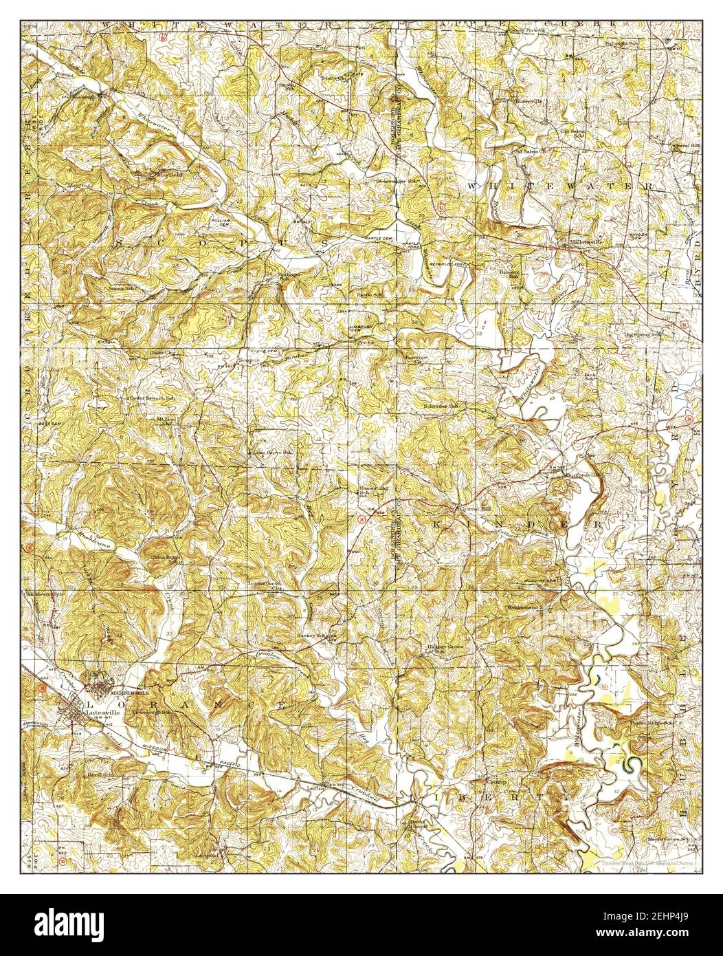Marble Hill, Missouri, map 1937, 162500, United States of America by