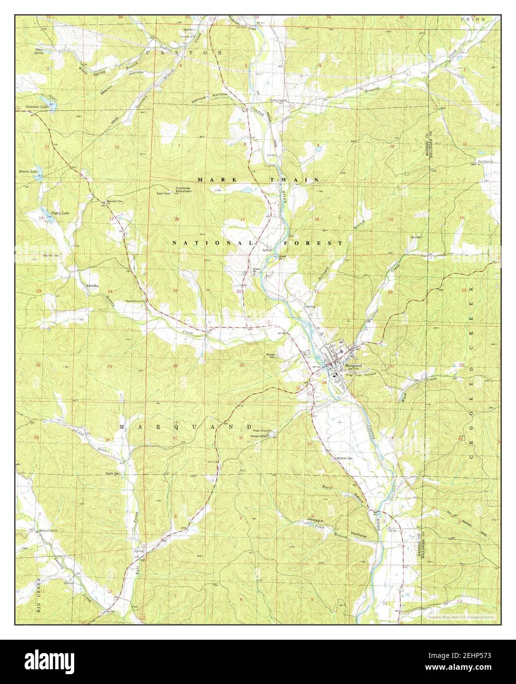 Marquand, Missouri, map 1980, 124000, United States of America by