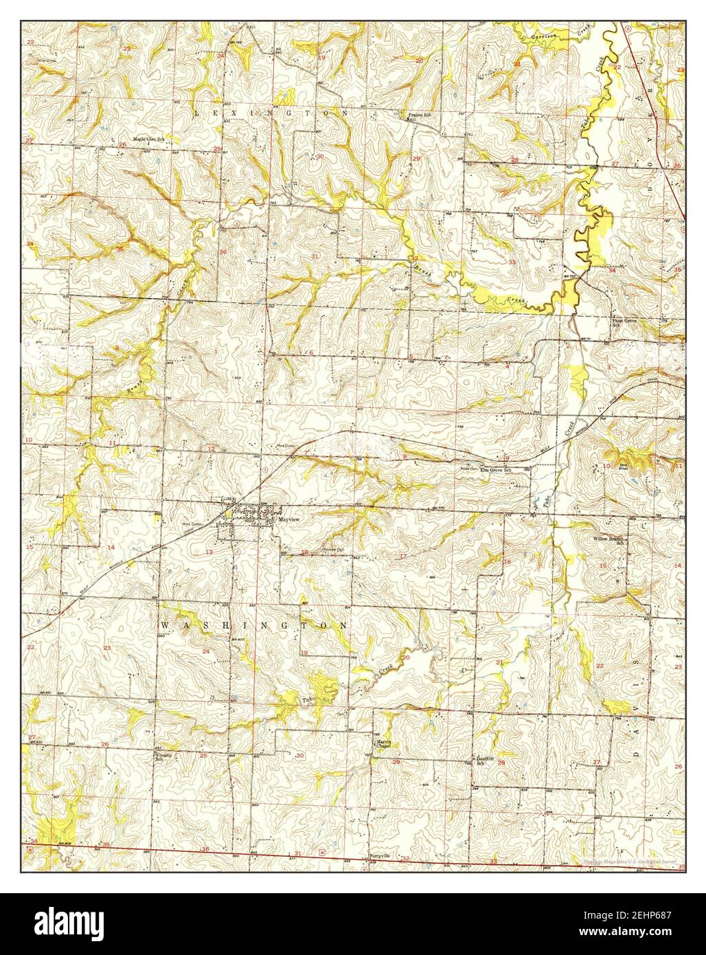 Mayview Missouri Map 1950 124000 United States Of America By Timeless Maps Data Us 7079