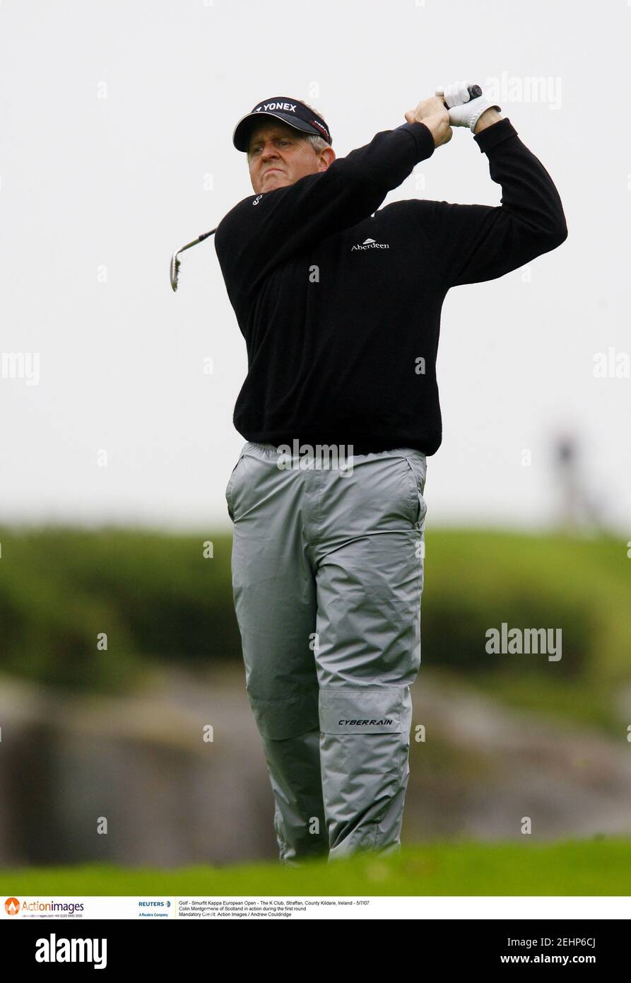 Golf - Smurfit Kappa European Open - The K Club, Straffan, County Kildare,  Ireland - 5/7/07 Colin Montgomerie of Scotland in action during the first  round Mandatory Credit: Action Images / Andrew Couldridge Stock Photo -  Alamy