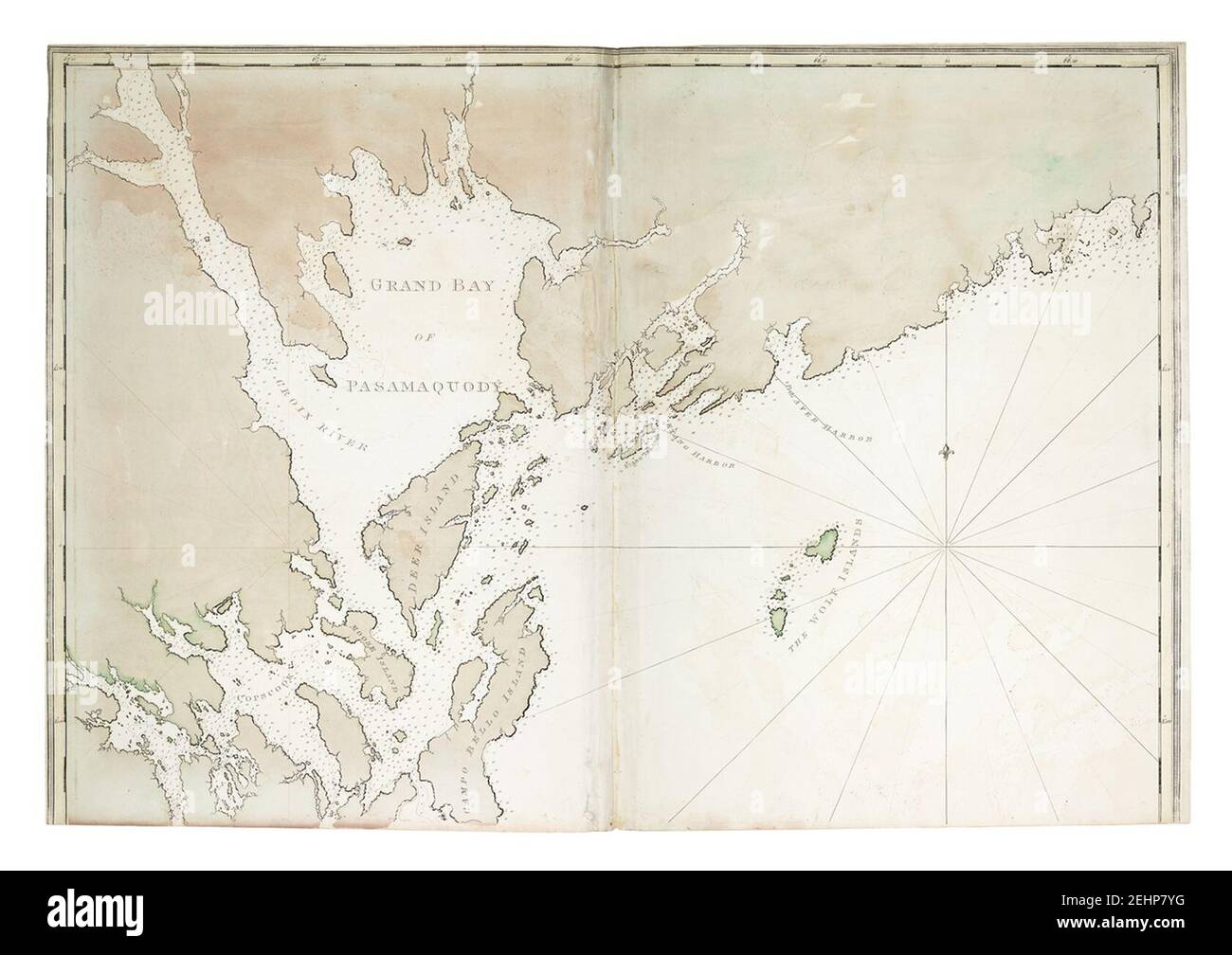 Passamaquoddy Bay and entrances Stock Photo Alamy