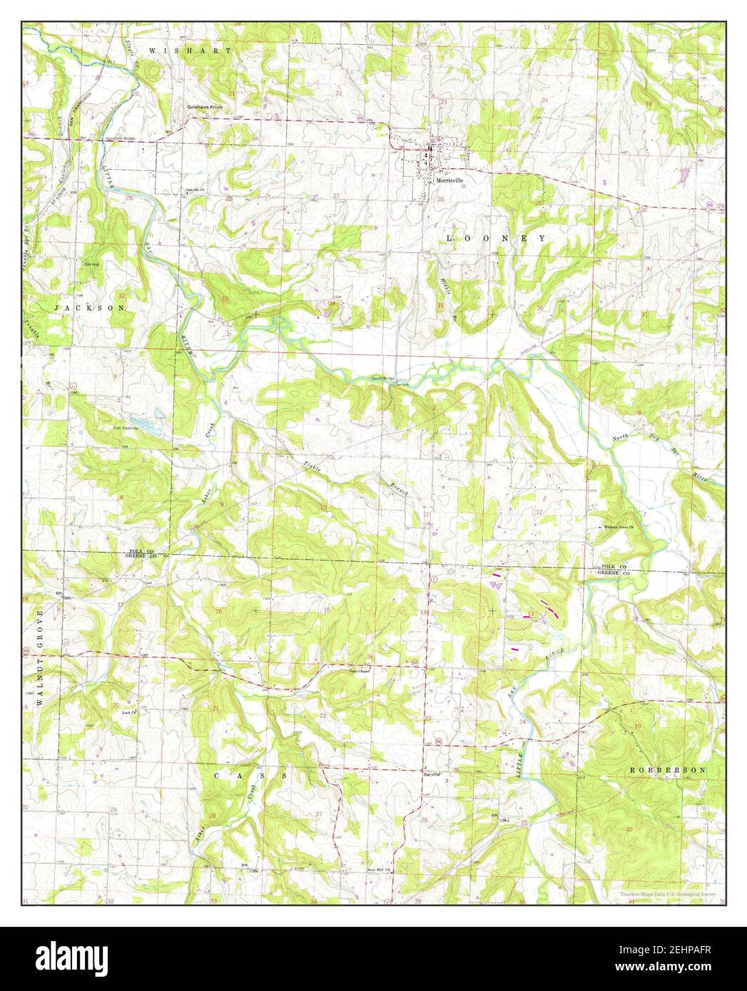 Morrisville missouri map Cut Out Stock Images & Pictures Alamy
