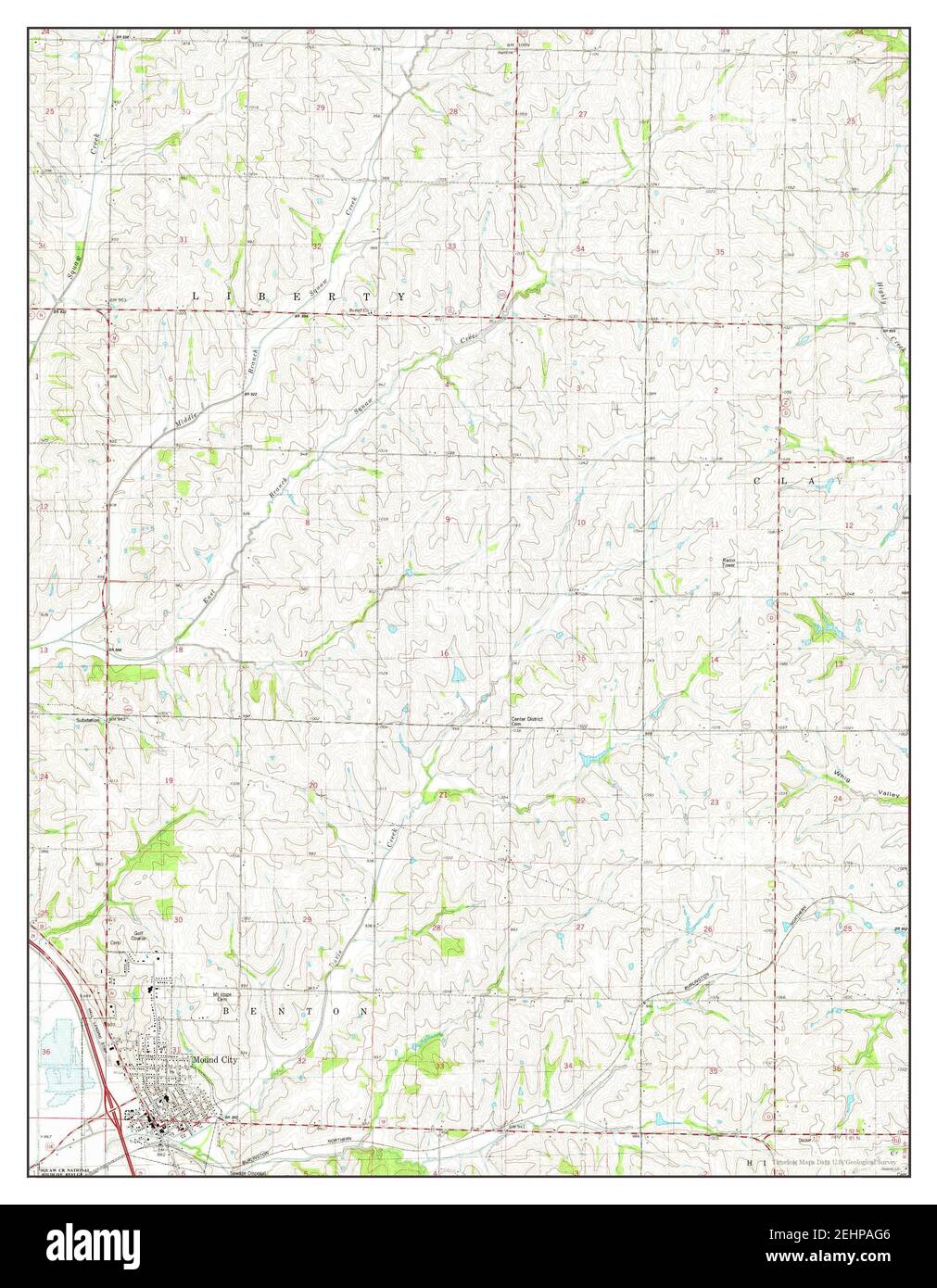 Mound City, Missouri, map 1981, 124000, United States of America by