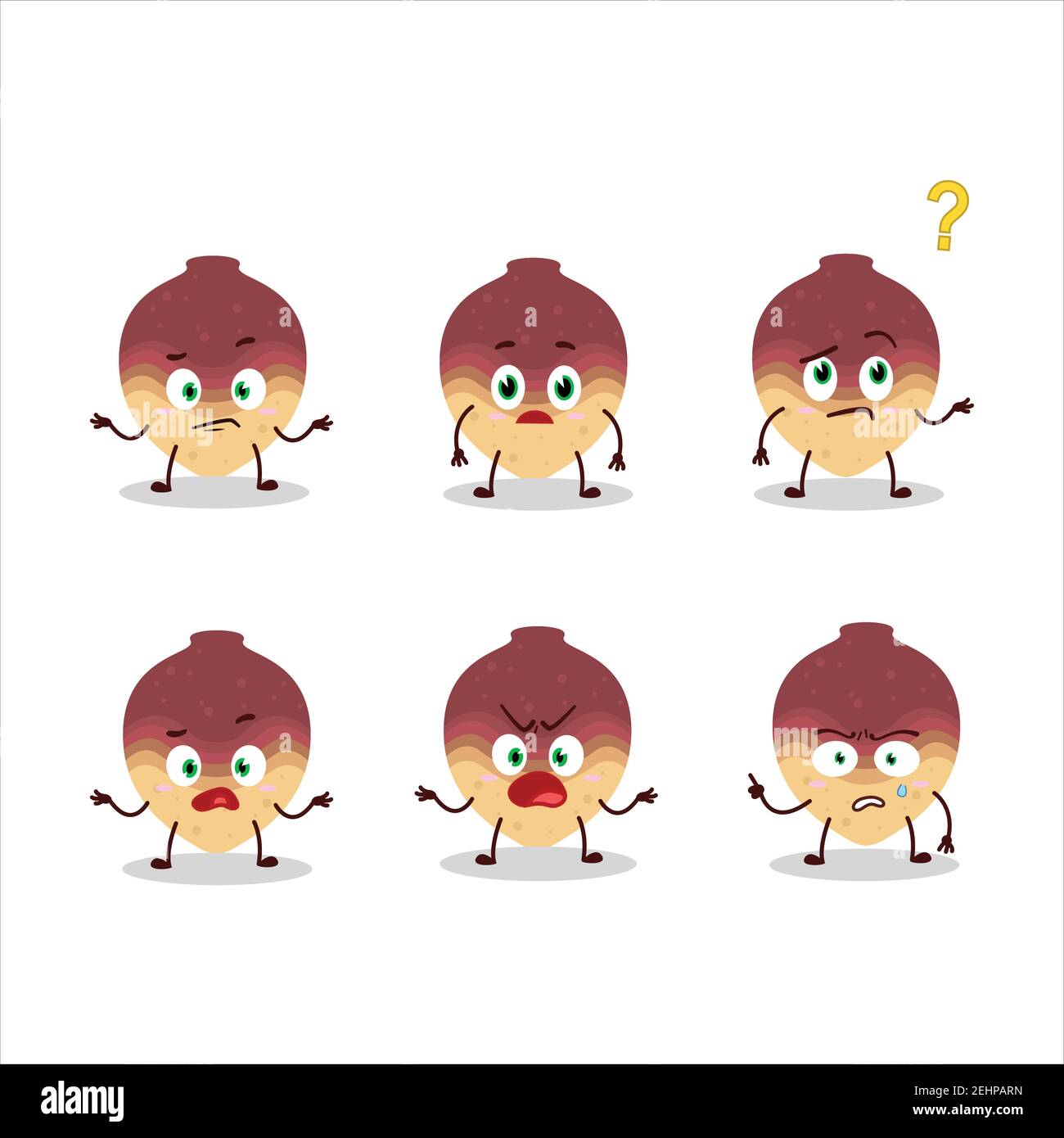 Cartoon character of swede with what expression. Vector illustration