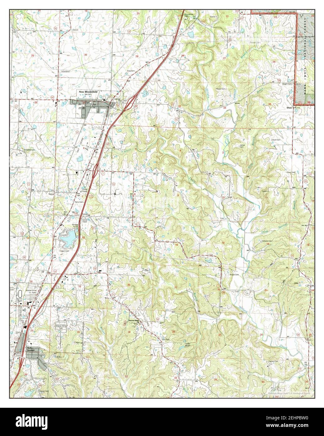 Map of new bloomfield hires stock photography and images Alamy