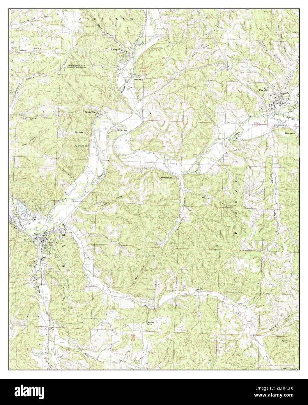 Map of noel missouri Cut Out Stock Images & Pictures - Alamy