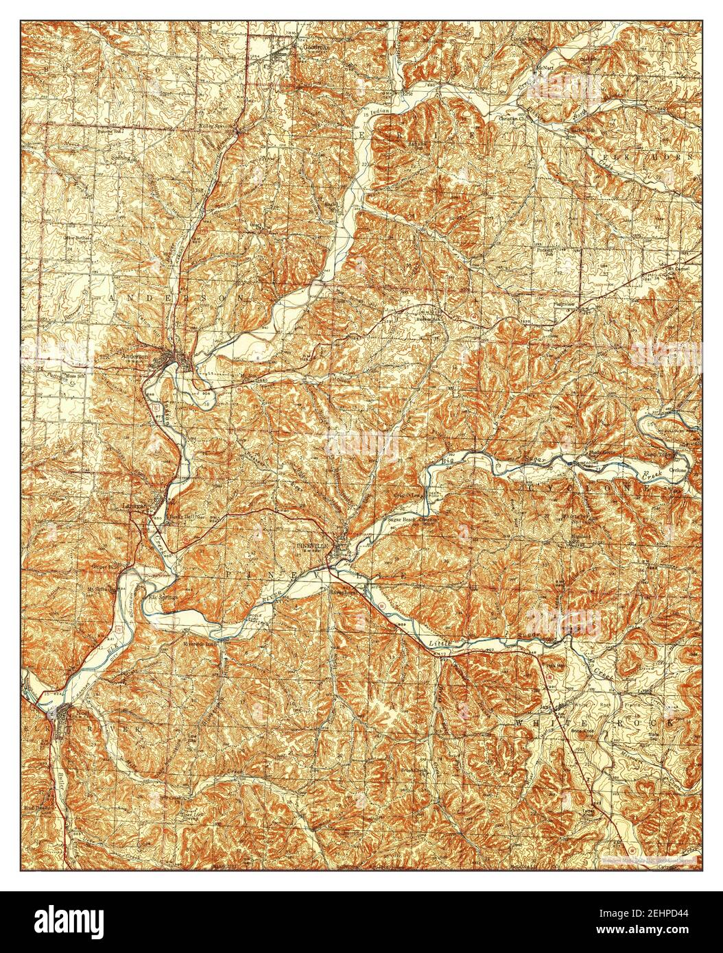 Noel, Missouri, map 1943, 162500, United States of America by Timeless