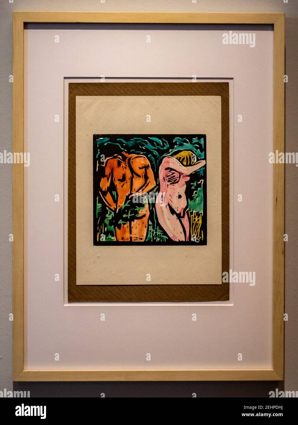 Passion Leidenschaft-Bötticher-Adam und Eva erkennen ihre Nacktheit DSC7259. Stock Photo