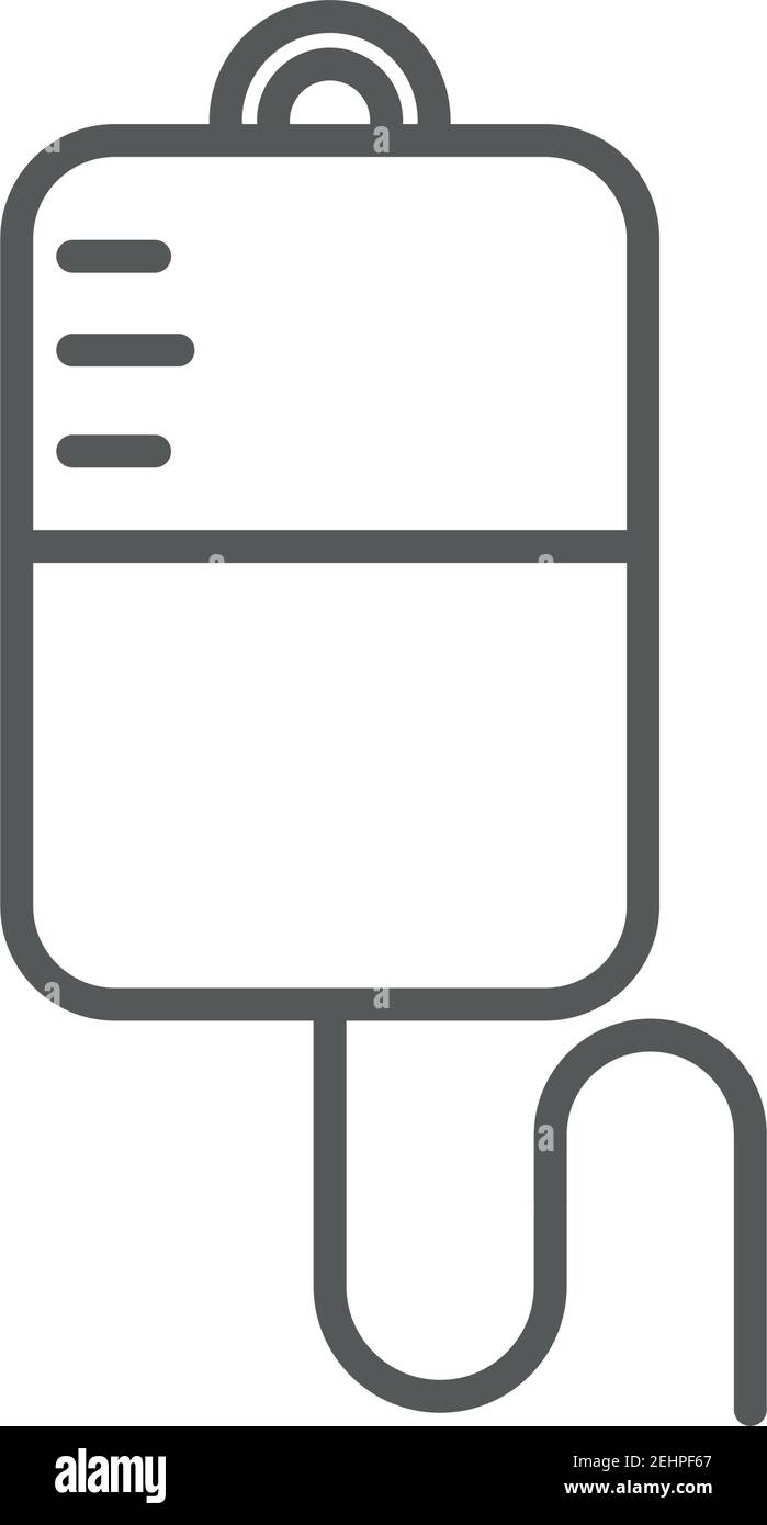 medical iv stand medication equipment vector illustration line icon