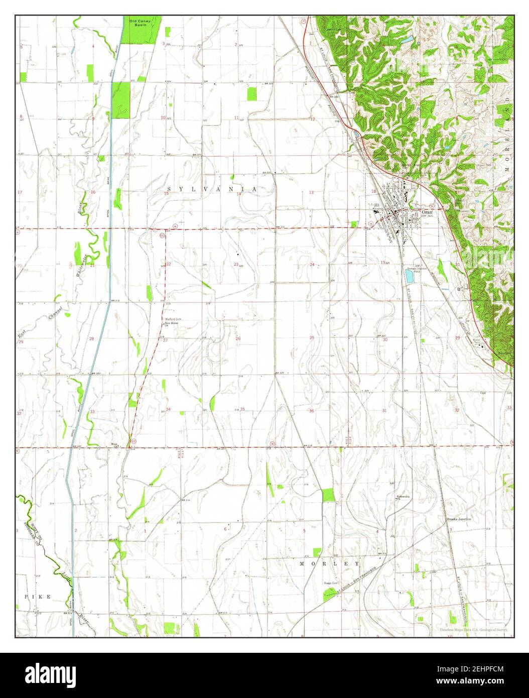 Oran missouri map Cut Out Stock Images & Pictures Alamy