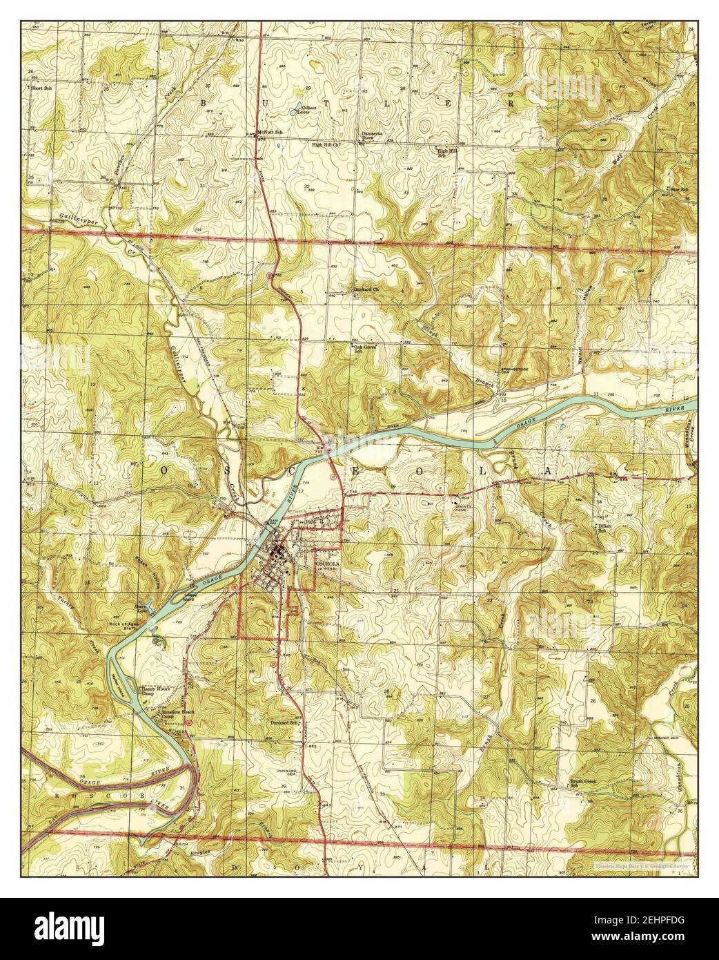 Osceola map Cut Out Stock Images & Pictures Alamy