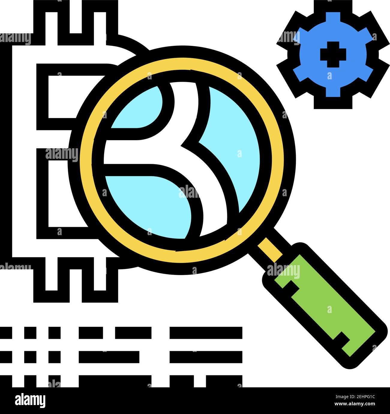 token development ico color icon vector illustration Stock Vector Image ...