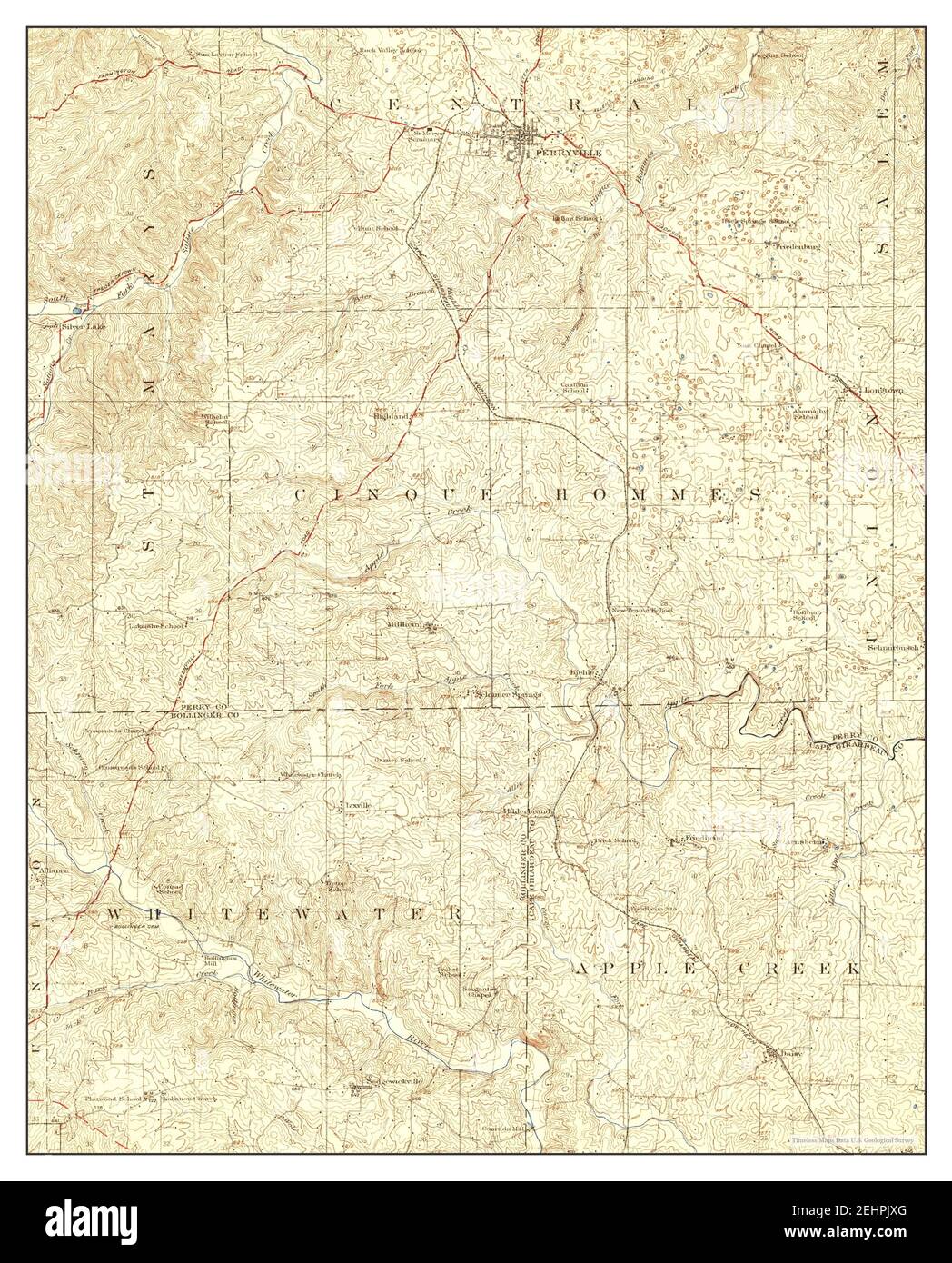 Map of perryville Cut Out Stock Images & Pictures Alamy