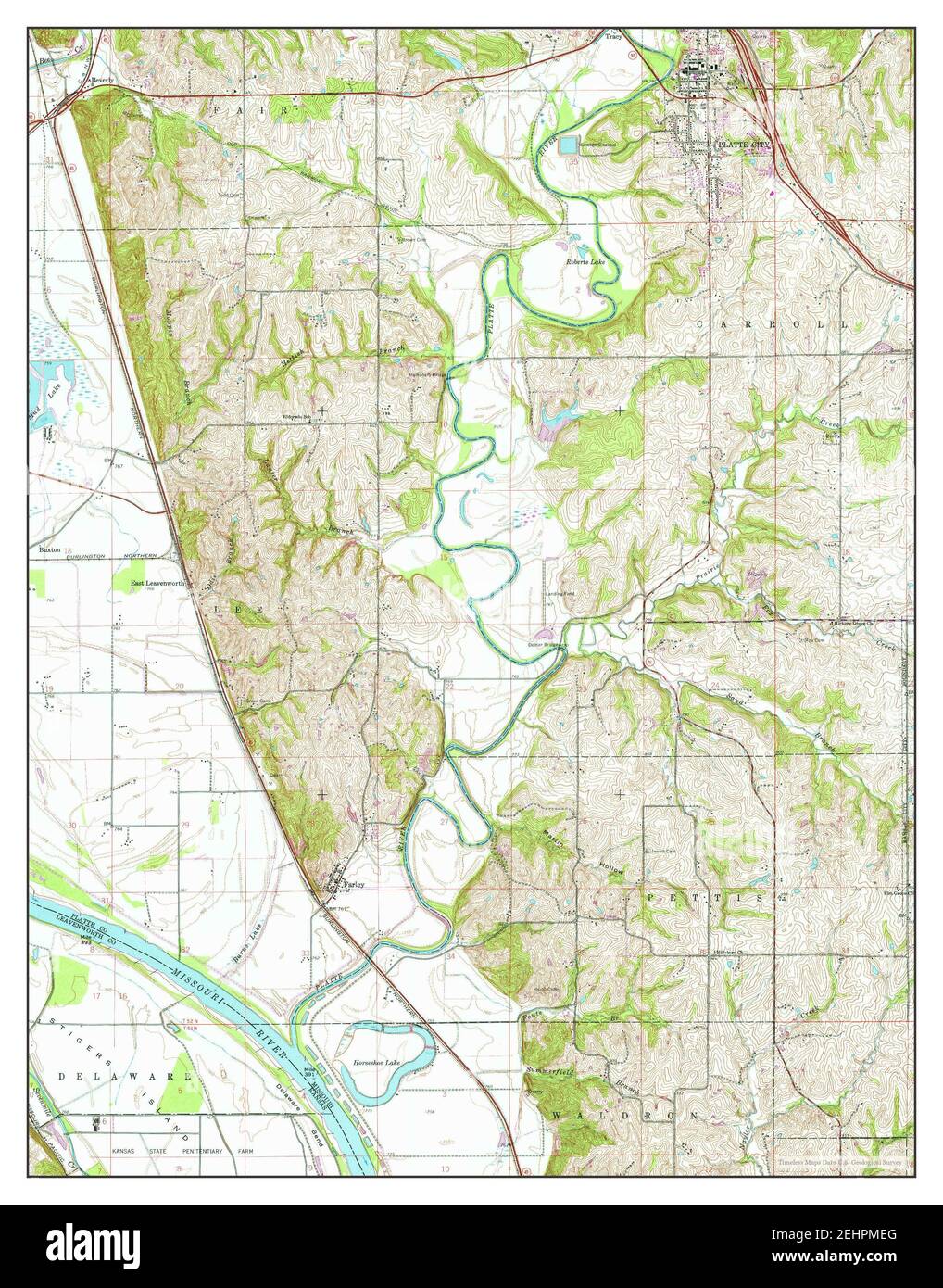 Map Of Platte Hi Res Stock Photography And Images Alamy   Platte City Missouri Map 1961 124000 United States Of America By Timeless Maps Data Us Geological Survey 2EHPMEG 