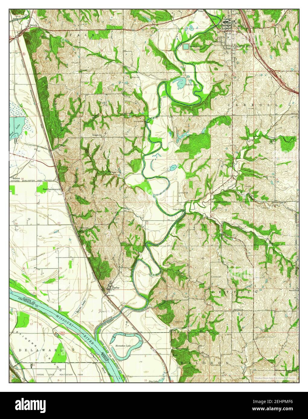 Map of platte hi-res stock photography and images - Alamy