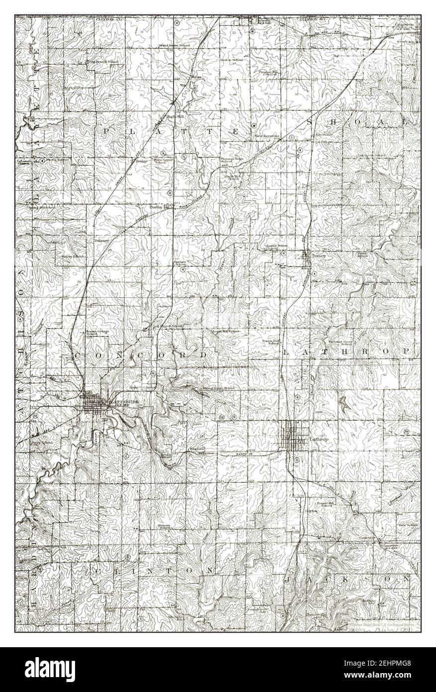 Map of plattsburg missouri hires stock photography and images Alamy