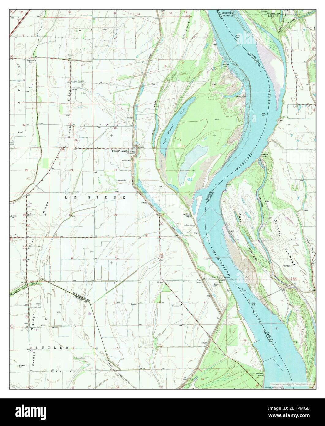 Map of point pleasant hi-res stock photography and images - Alamy