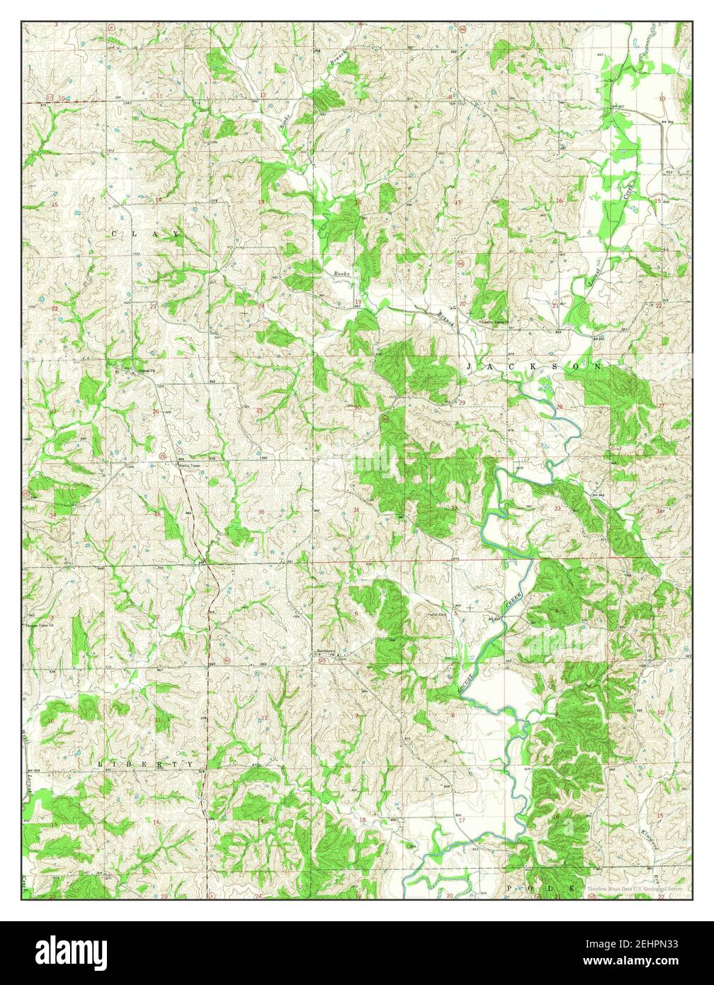 Pollock SW, Missouri, map 1964, 124000, United States of America by Timeless Maps, data U.S