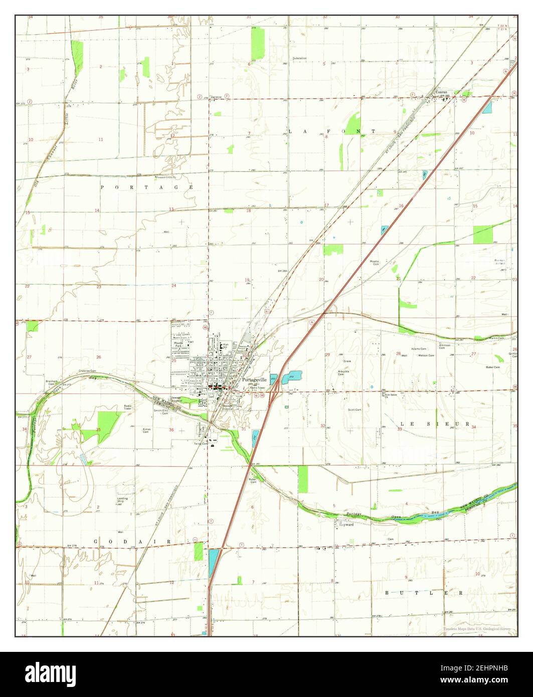 Map of portageville missouri Cut Out Stock Images & Pictures Alamy