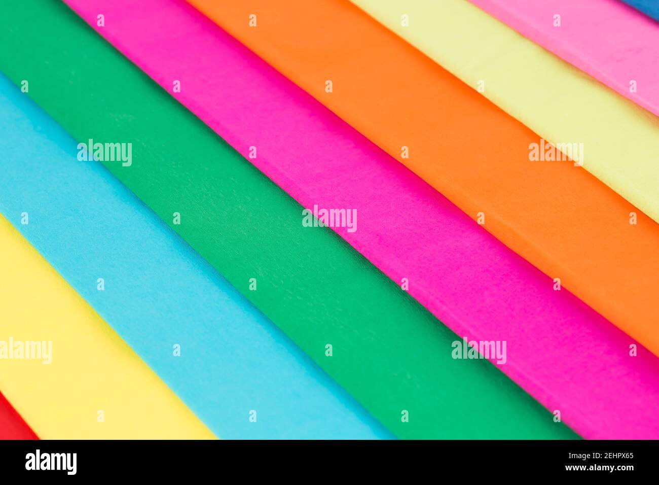 Colorful crepe papers texture as a background. Stock Photo