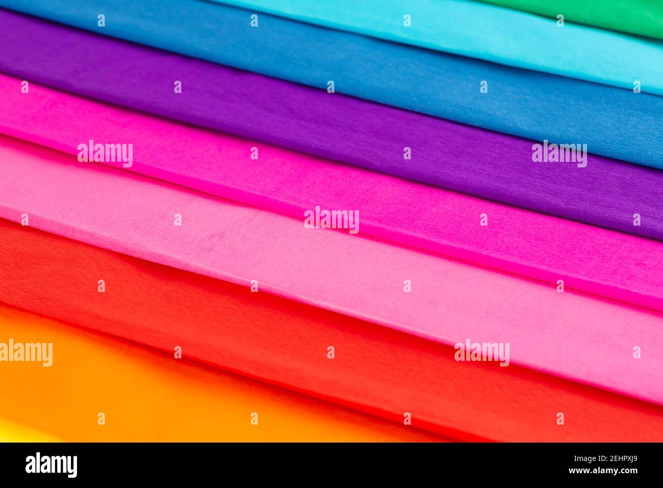 Colorful crepe papers texture as a background. Stock Photo