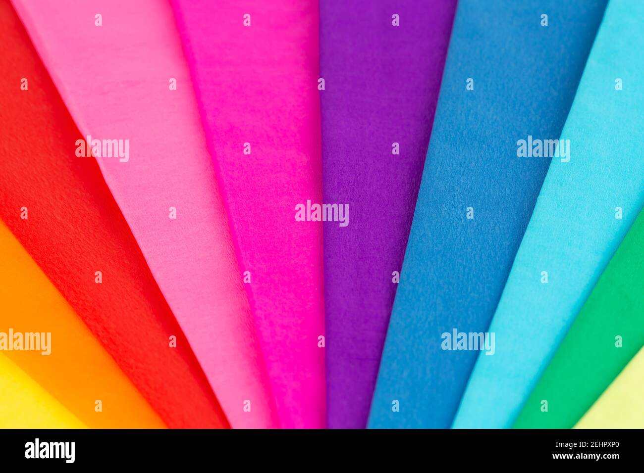 Colorful crepe papers texture as a background. Stock Photo