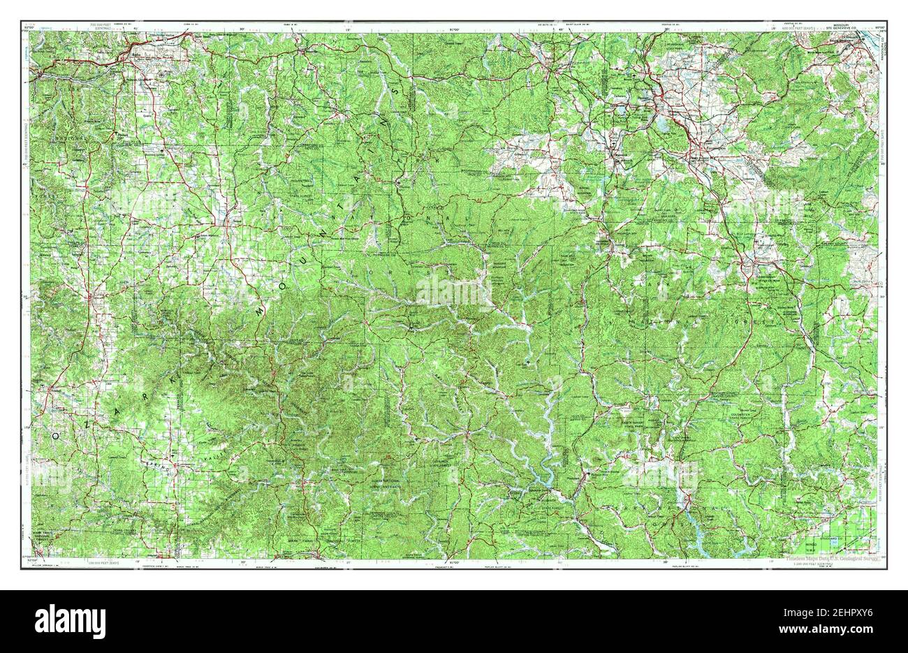 Rolla, Missouri, map 1954, 1250000, United States of America by