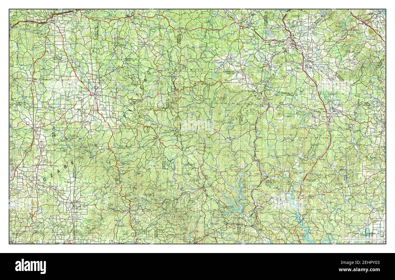 Rolla, Missouri, map 1989, 1250000, United States of America by